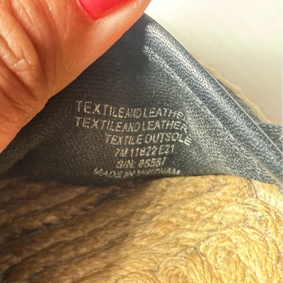 Tory Burch Navy Espadrille Loafers - Picture 5 of 6